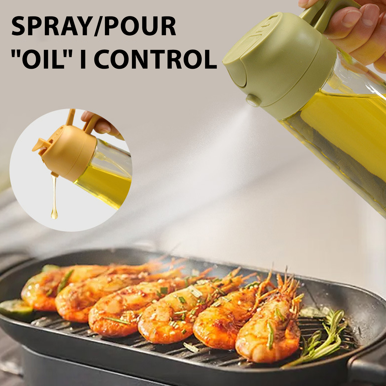 2-in-1 Glass Oil Sprayer For C - Kitchen Glass Baking Set avis et prix