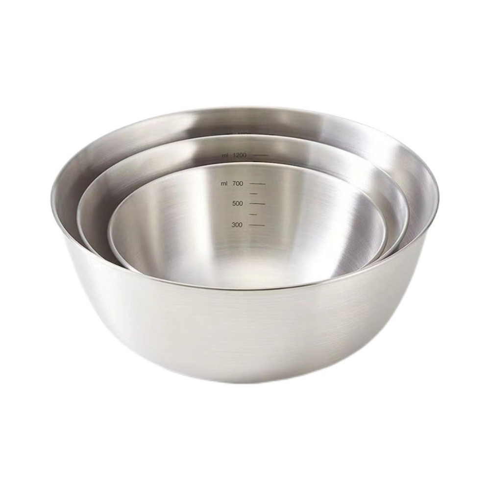 3pcs Stainless Steel Bowl Set  - Kitchen Baking Essentials avis et prix