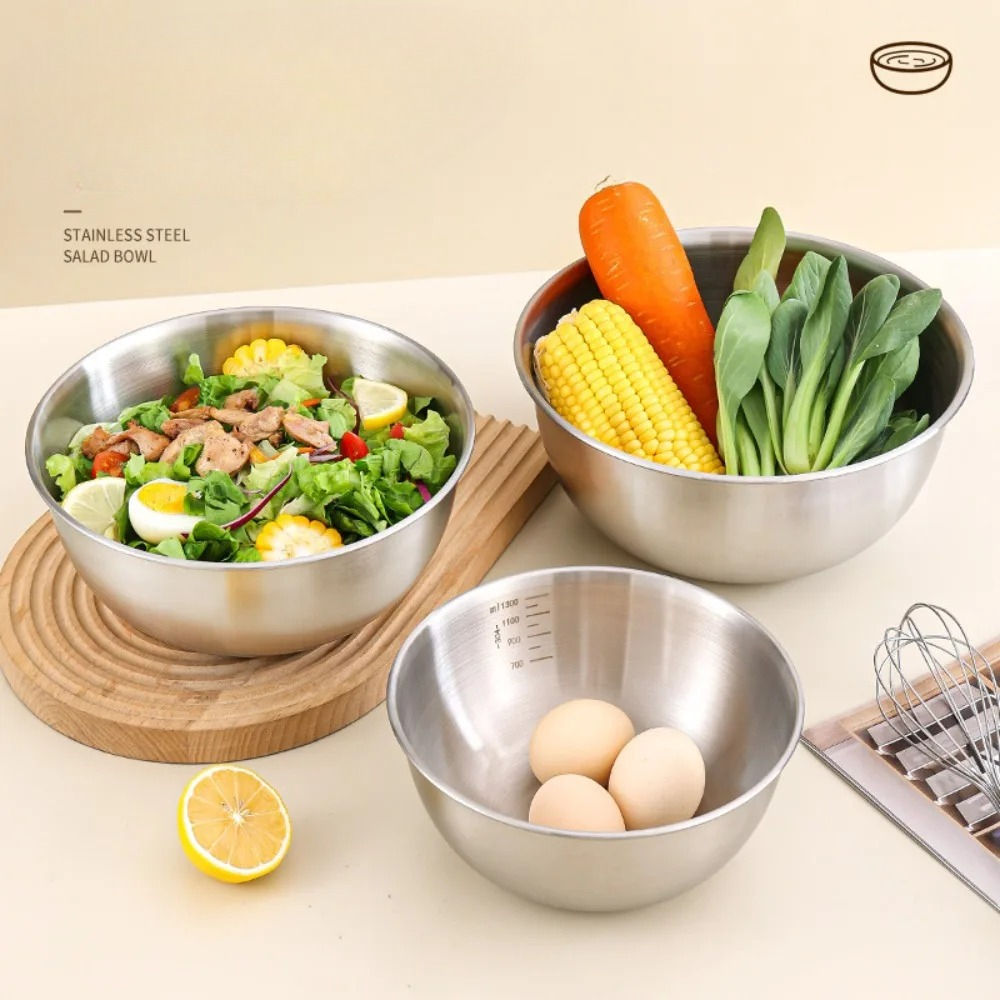 3pcs Stainless Steel Bowl Set  - Kitchen Baking Essentials avis et prix