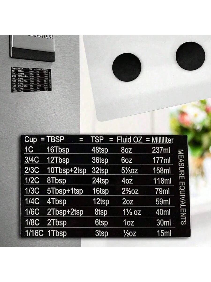 1pc Kitchen Conversion Chart R - Kitchen Baking Conversion Chart avis et prix