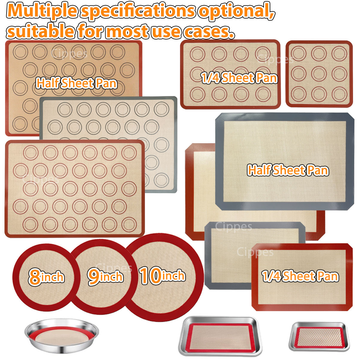 1/2PCS Silicone Baking Mats fo - Super Kitchen Baking Mat avis et prix