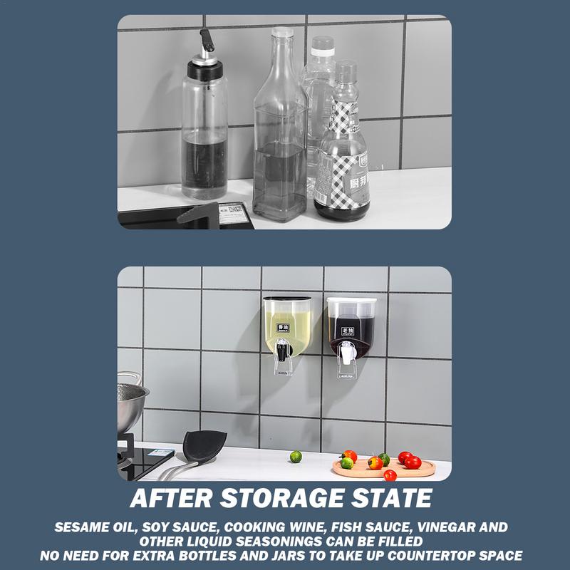 Vinegar And Oil Dispenser Wall - Kitchen Bank avis et prix