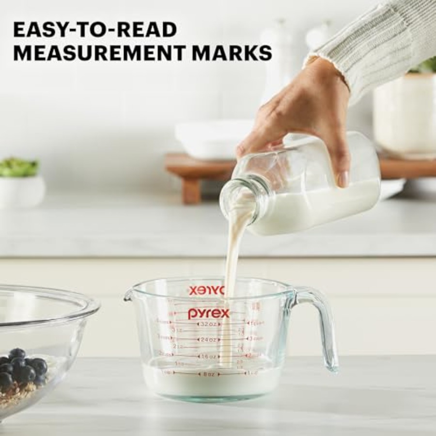 Essentials 3-Pack Glass Measur - Kitchen Glass Baking Set avis et prix
