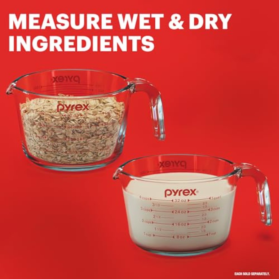 Essentials 3-Pack Glass Measur - Kitchen Glass Baking Set avis et prix
