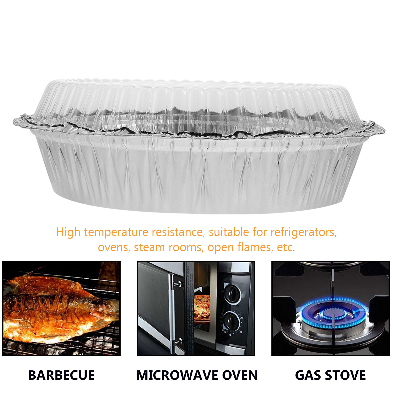 50Sets Round Aluminum Foil Pan - Kitchen Baking Pan avis et prix