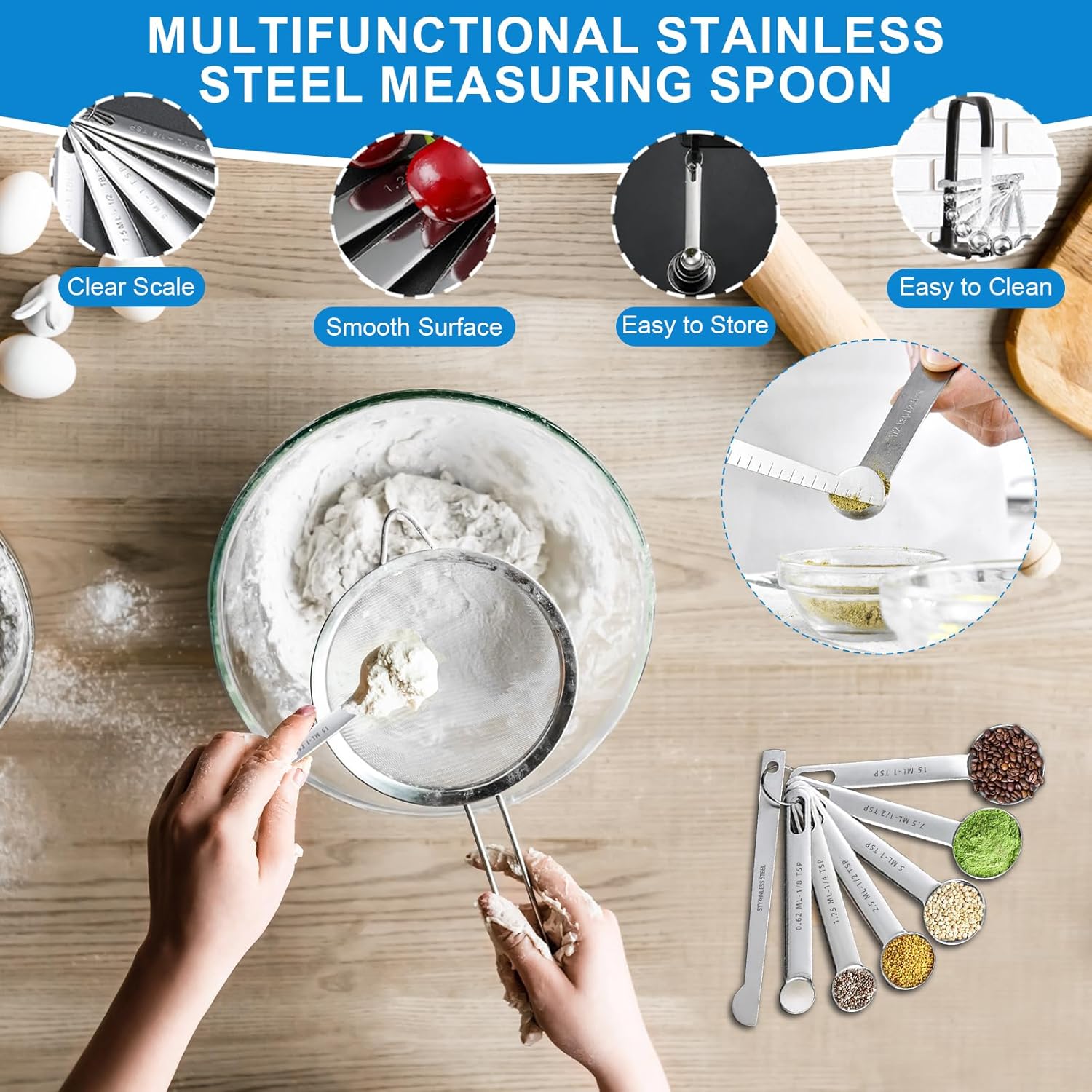 21-Piece Measuring Cups and Sp - Kitchen Glass Baking Set avis et prix