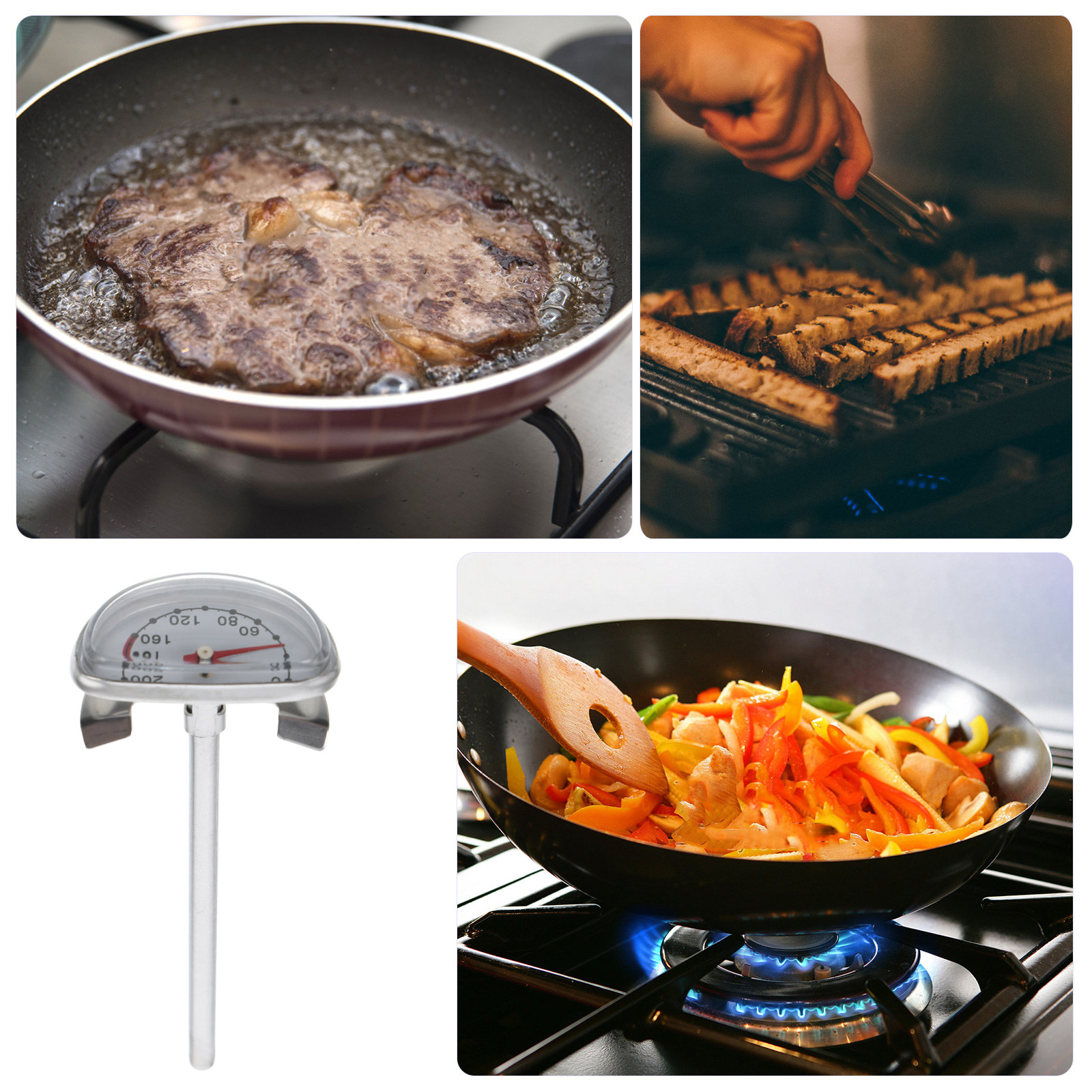 Stainless Steel Fry Thermomete - Kitchen And Baking Tools avis et prix