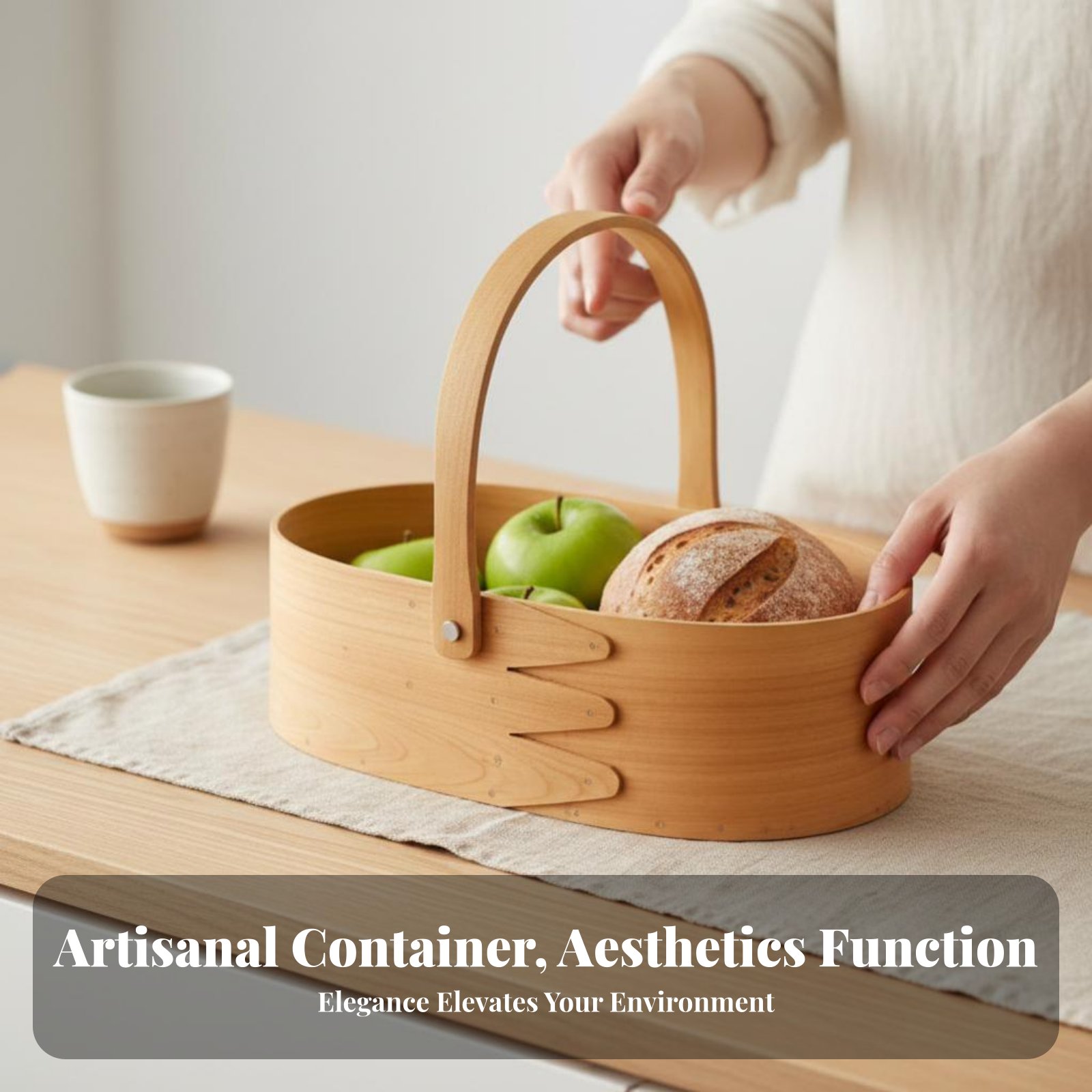 Handled Wood Chip Container Ja - Kitchen And Baking Tools avis et prix
